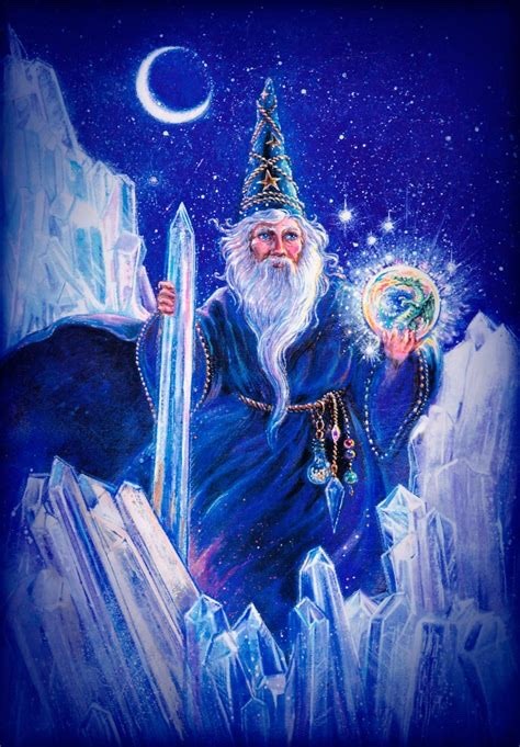 a sick picture of a wizard
